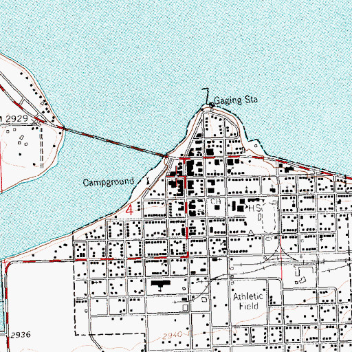 Topographic Map of Polson, MT