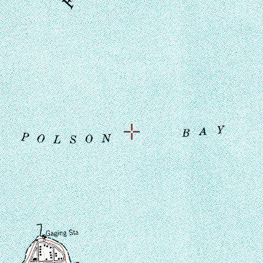Topographic Map of Polson Bay, MT