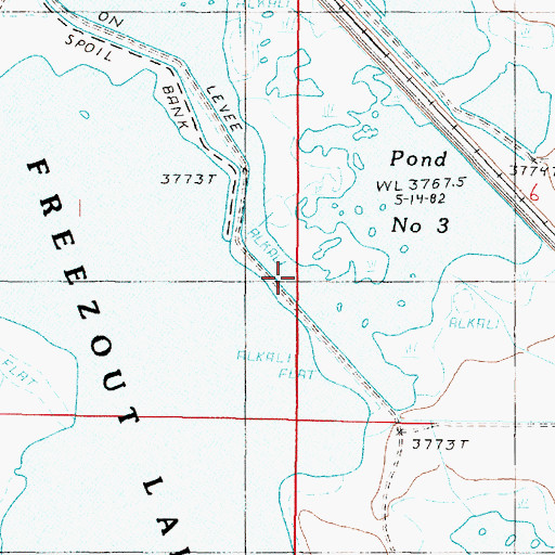 Topographic Map of Pond Number Three, MT