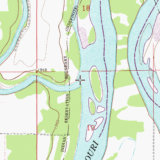 Topographic Map of Poplar River, MT