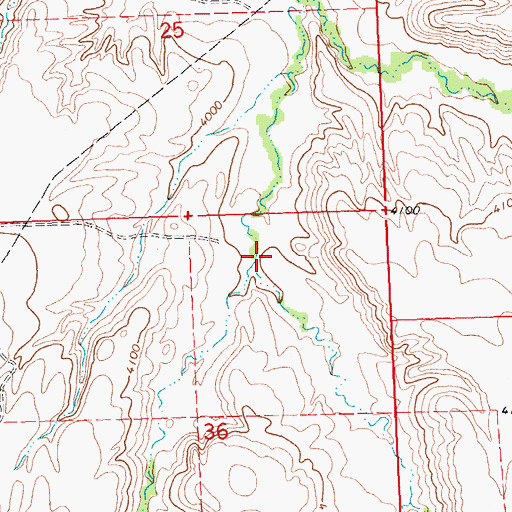 Topographic Map of Porcupine Creek, MT
