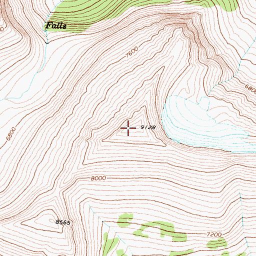 Topographic Map of Porcupine Ridge, MT