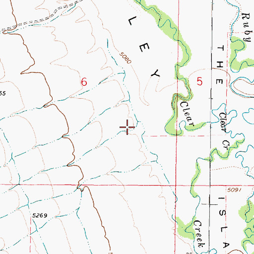 Topographic Map of Porier Canyon, MT