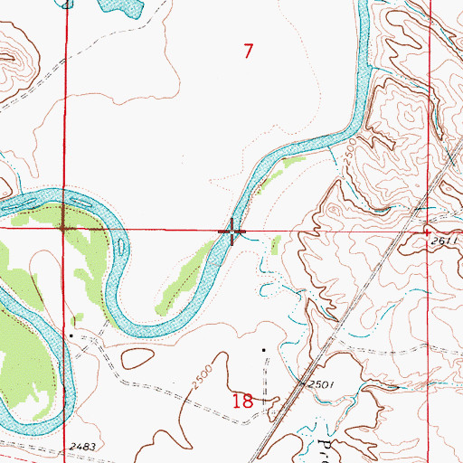 Topographic Map of Prat Creek, MT