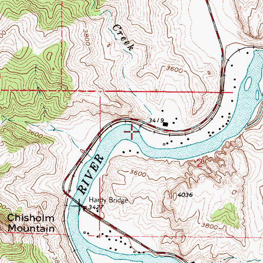 Topographic Map of Prewett Creek, MT