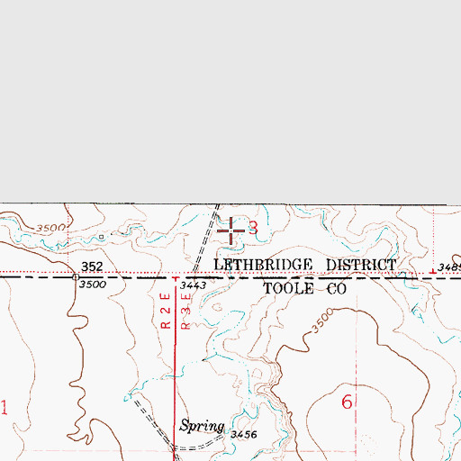Topographic Map of Prichard Creek, MT