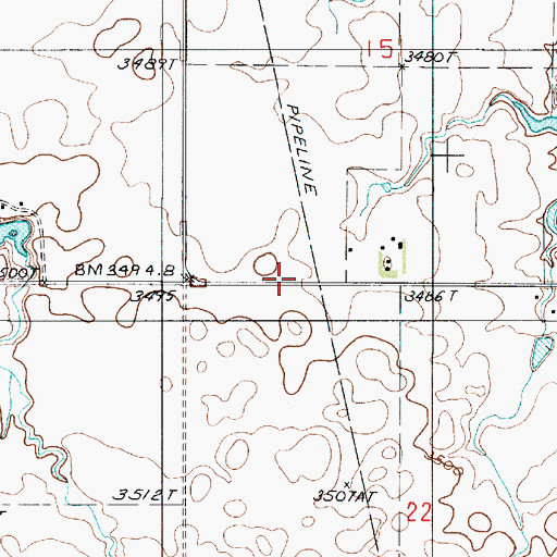 Topographic Map of Promised Land School (historical), MT