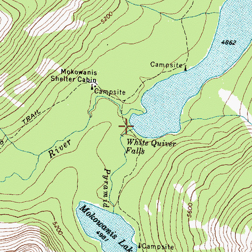 Topographic Map of Pyramid Creek, MT