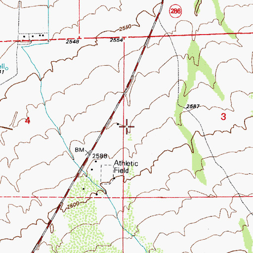 Topographic Map of Mary E Dill Primary School (historical), AZ