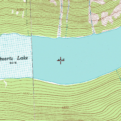 Topographic Map of Quartz Lake, MT