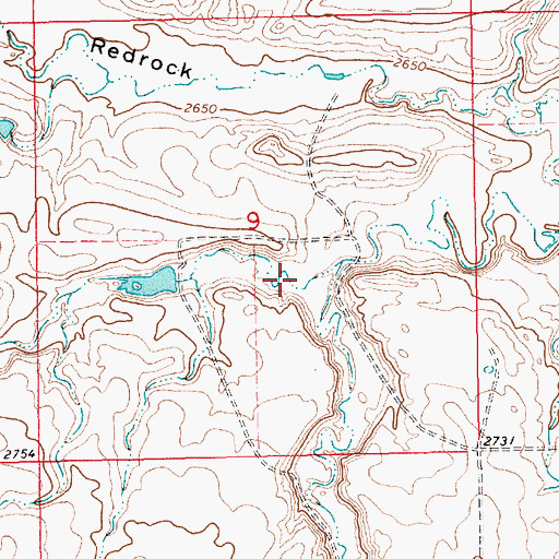 Topographic Map of Quigley Coulee, MT