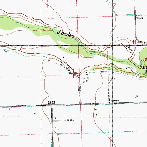 Topographic Map of R Canal, MT
