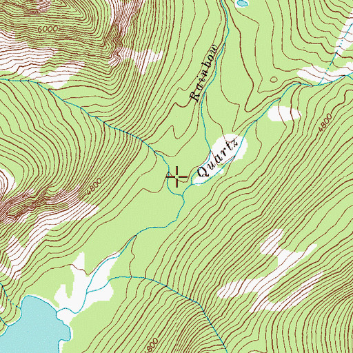 Topographic Map of Rainbow Creek, MT