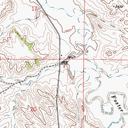 Topographic Map of Ranch Creek, MT