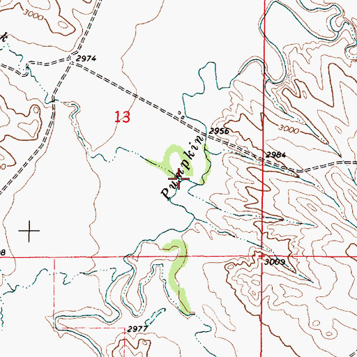 Topographic Map of Ranch Creek, MT
