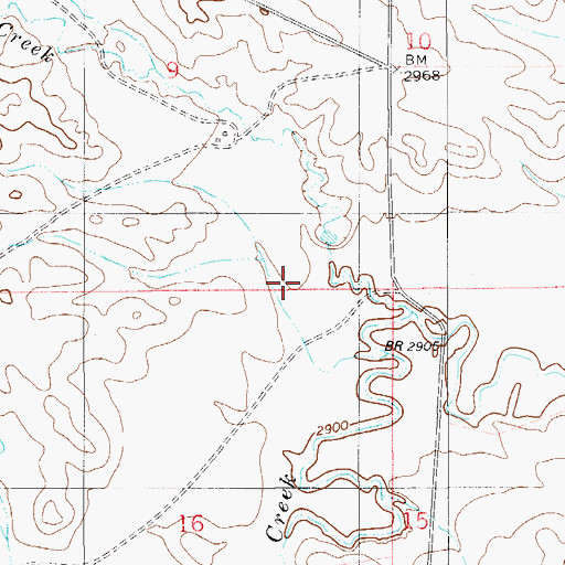 Topographic Map of Ranch Creek, MT