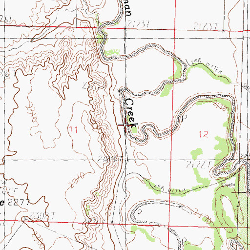 Topographic Map of Randall's Ranch, MT
