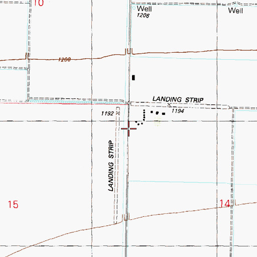 Topographic Map of I-10 Ranch, AZ