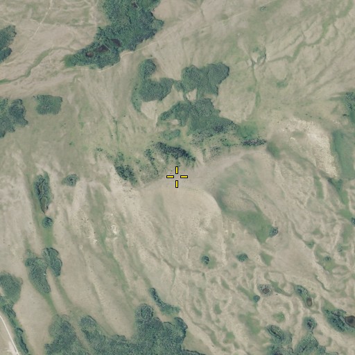 Aerial/Satellite Image of Red Blanket Butte, MT