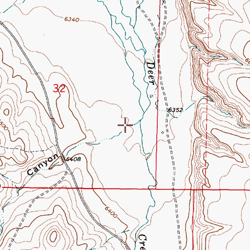Topographic Map of Red Canyon, MT
