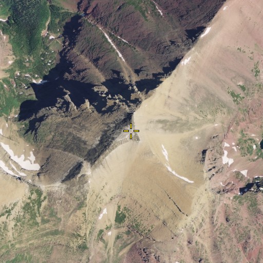 Aerial/Satellite Image of Red Eagle Mountain, MT