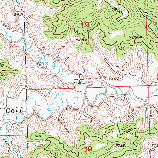 Topographic Map of Reed Coulee, MT