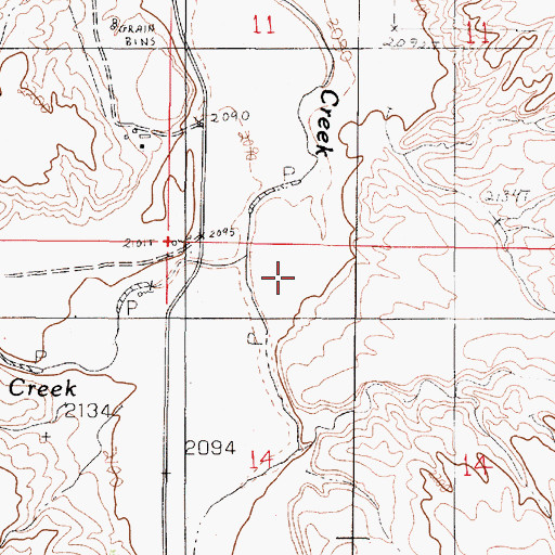 Topographic Map of Remuda Creek, MT
