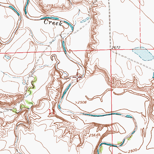 Topographic Map of Reser Creek, MT