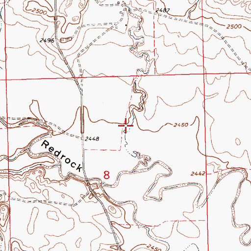 Topographic Map of Reservoir Coulee, MT