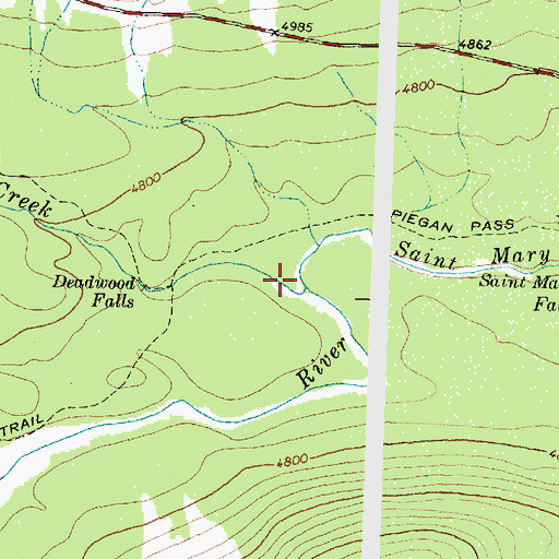Topographic Map of Reynolds Creek, MT