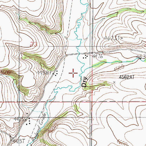 Topographic Map of Reynolds Creek, MT