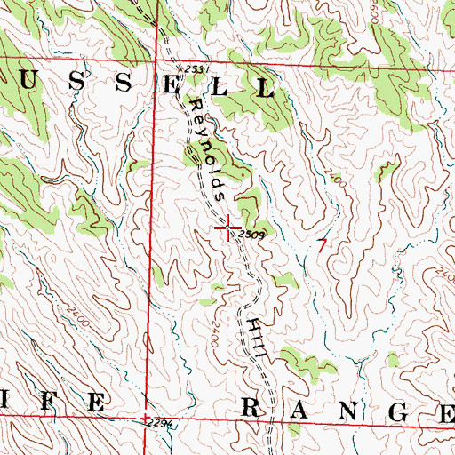 Topographic Map of Reynolds Hill, MT