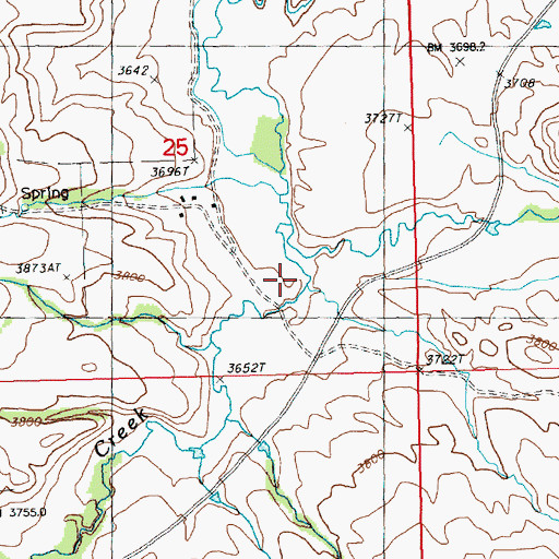 Topographic Map of Rieve Creek, MT