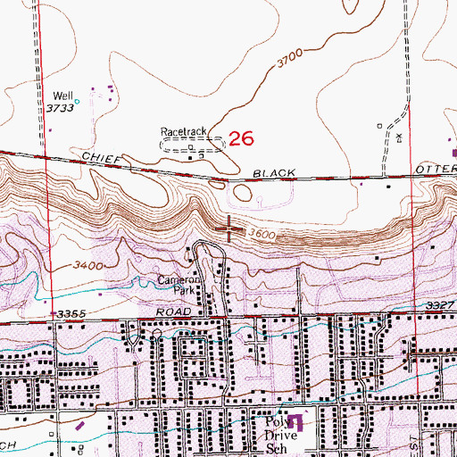 Topographic Map of Rimrocks, MT