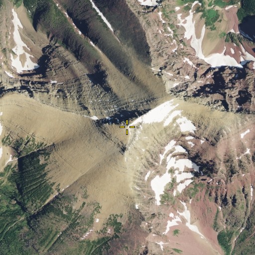 Aerial/Satellite Image of Rising Wolf Mountain, MT