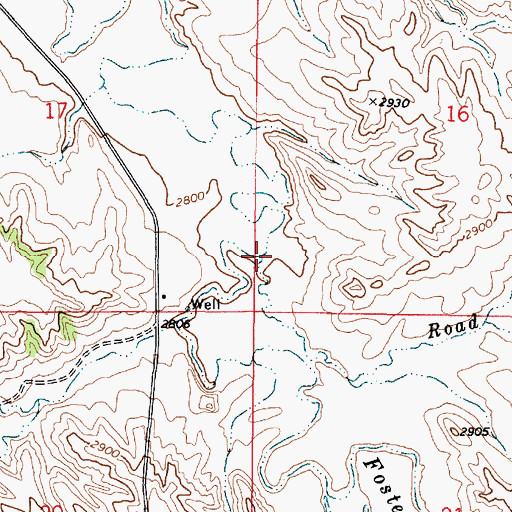 Topographic Map of Road Creek, MT