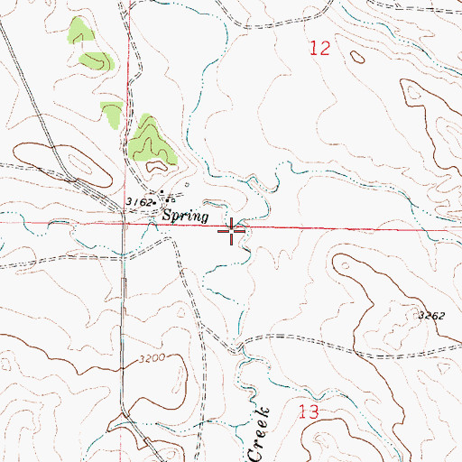 Topographic Map of Robbie Creek, MT