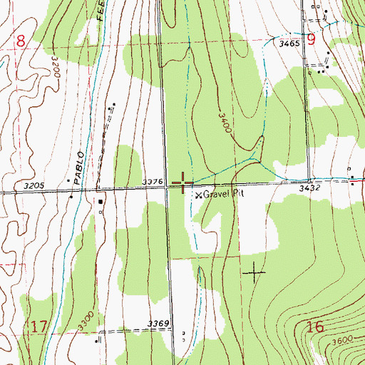 Topographic Map of Rock Creek, MT