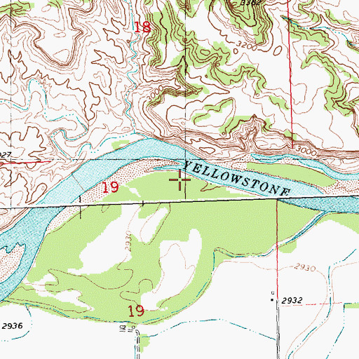 Topographic Map of Rock Creek, MT