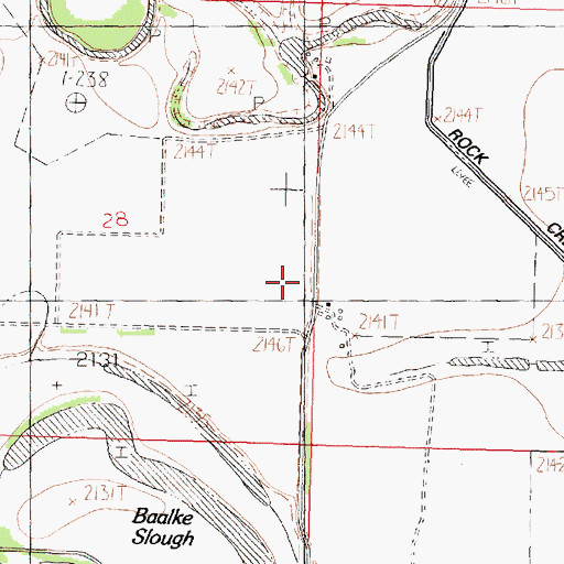 Topographic Map of Rock Creek Schoolhouse, MT