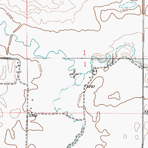 Topographic Map of Rocky Coulee, MT