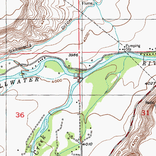 Topographic Map of Rosebud Creek, MT