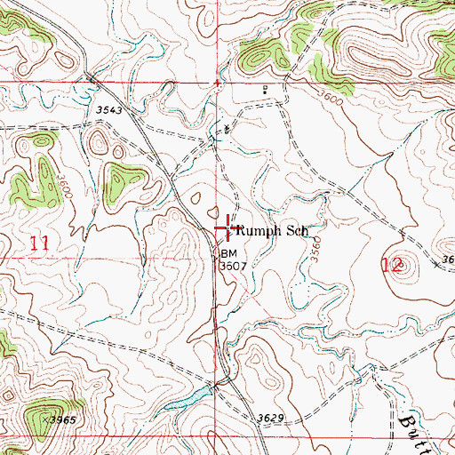 Topographic Map of Rumph School (historical), MT
