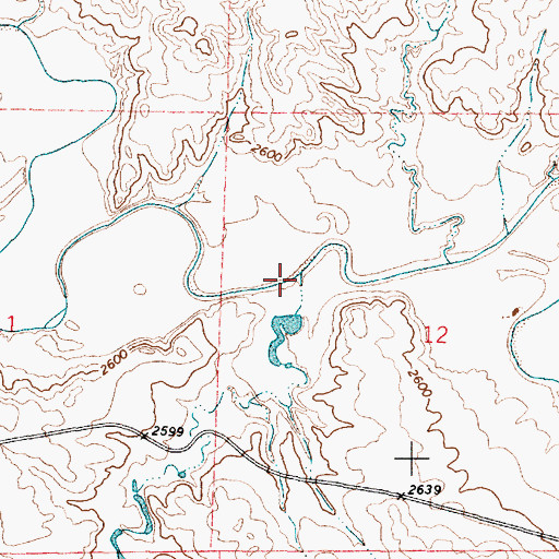 Topographic Map of Sage Creek, MT