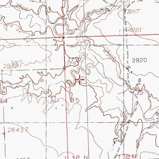 Topographic Map of Sage Creek, MT