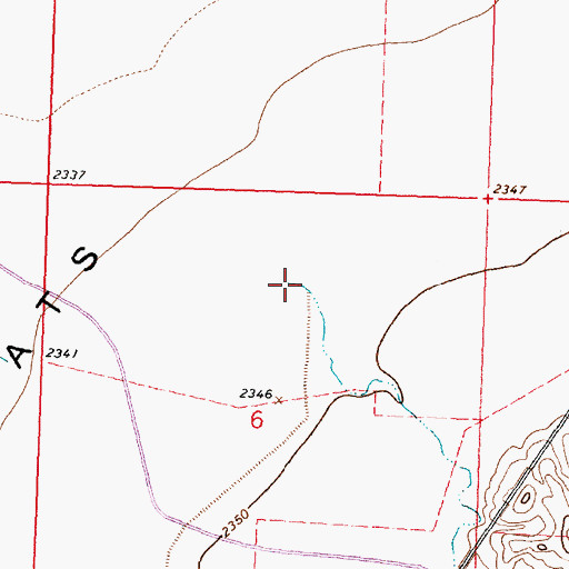 Topographic Map of Sage Creek, MT