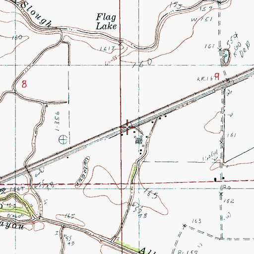 Topographic Map of Mary Spur, AR