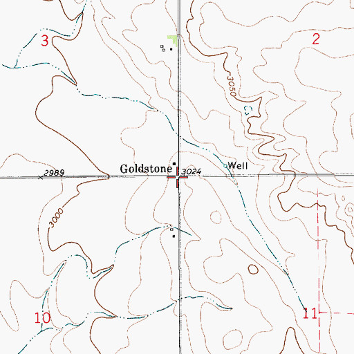 Topographic Map of Saint Wenceslaus Cemetery, MT