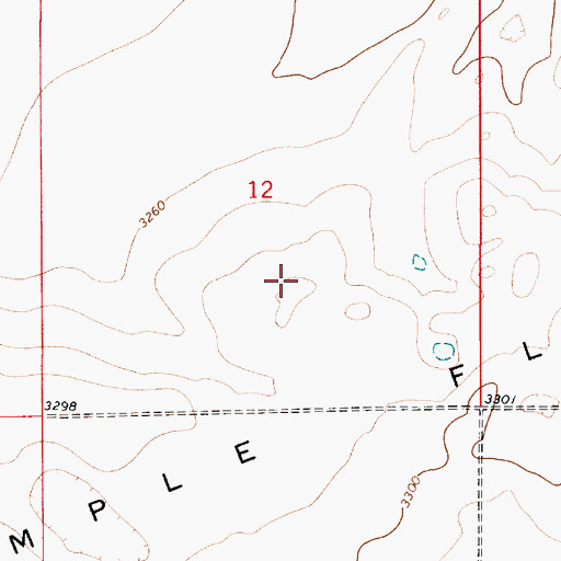 Topographic Map of Sample Flat, MT