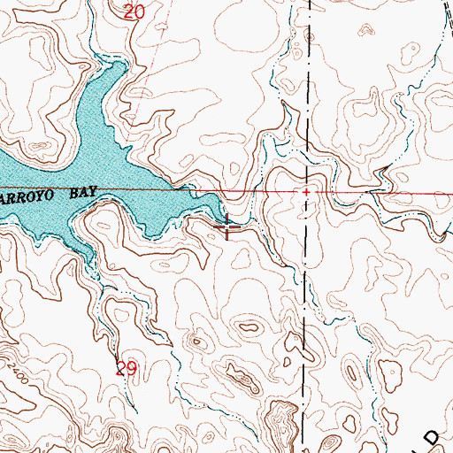 Topographic Map of Sand Arroyo, MT